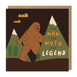 Betiobca Greeting Card - Bigfoot Legend