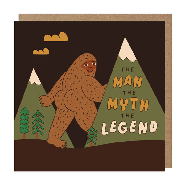 Betiobca Greeting Card - Bigfoot Legend