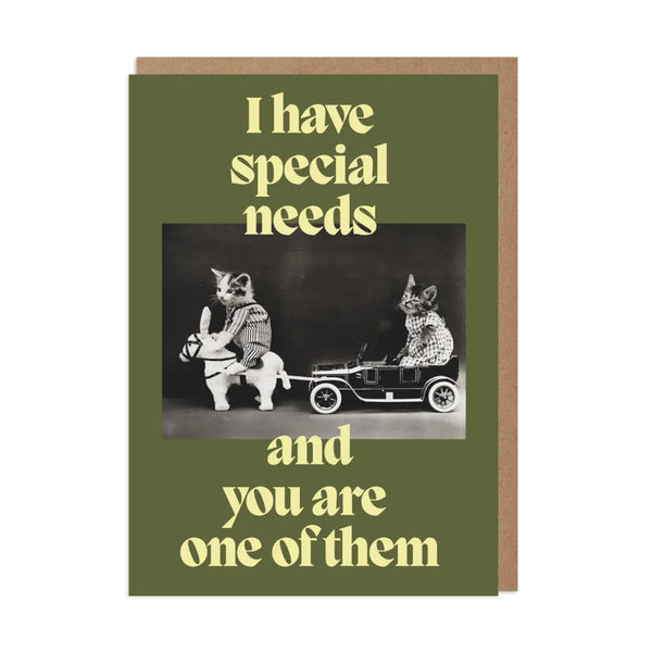 Betiobca Greeting Card, Special Needs Vintage Kittens