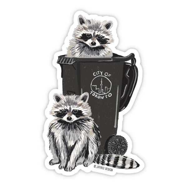 Jaybee Design Vinyl Magnet - Toronto Trash Raccoon