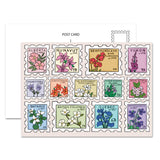 Jaybee Design Postcard - Canada Provincial Floral Postage Stamps