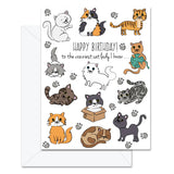 Jaybee Design Greeting Card - Happy Birthday To The Craziest Cat Lady