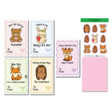 Jaybee Design Valentines Card Set 20pk Woodland Animals
