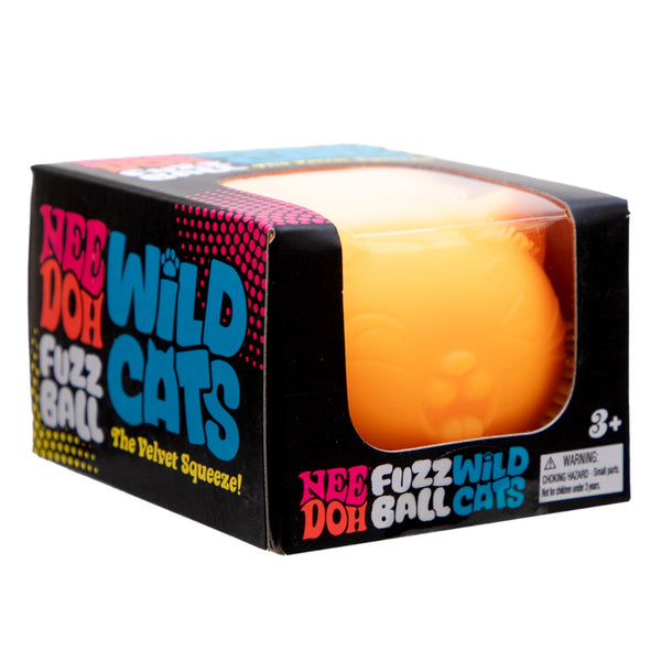 Schylling NeeDoh Fuzz Ball Wild Cats, Assorted