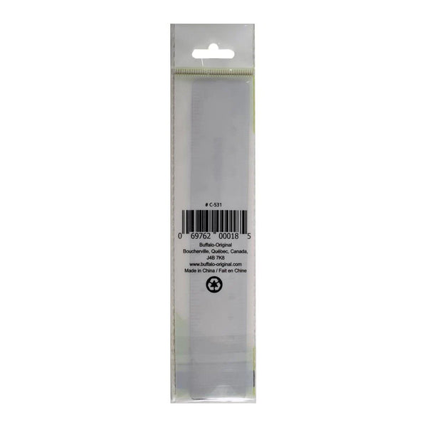 Buffalo Clear Plastic Ruler 6"