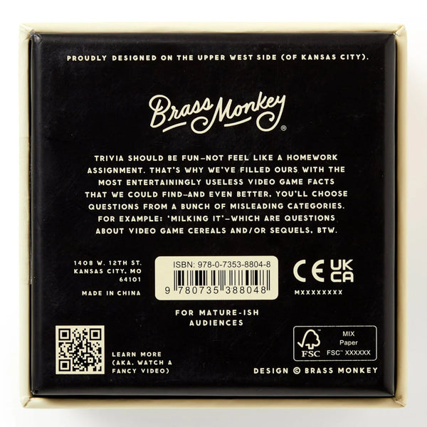 Brass Monkey Trivia Game - Bizarre Video Games