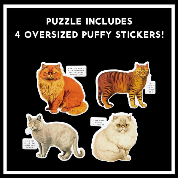 Brass Monkey 1000pc Puzzle - Moody Cats