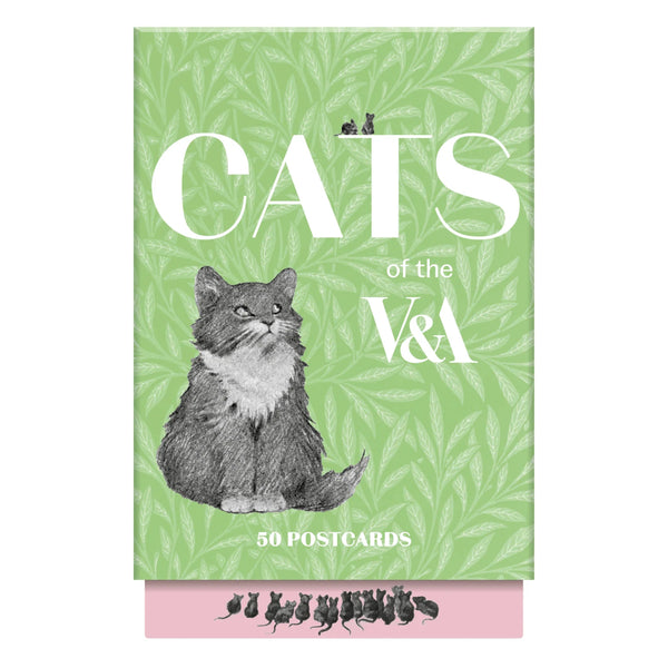 Chronicle Books 50pc Postcards - Cats of the V&A