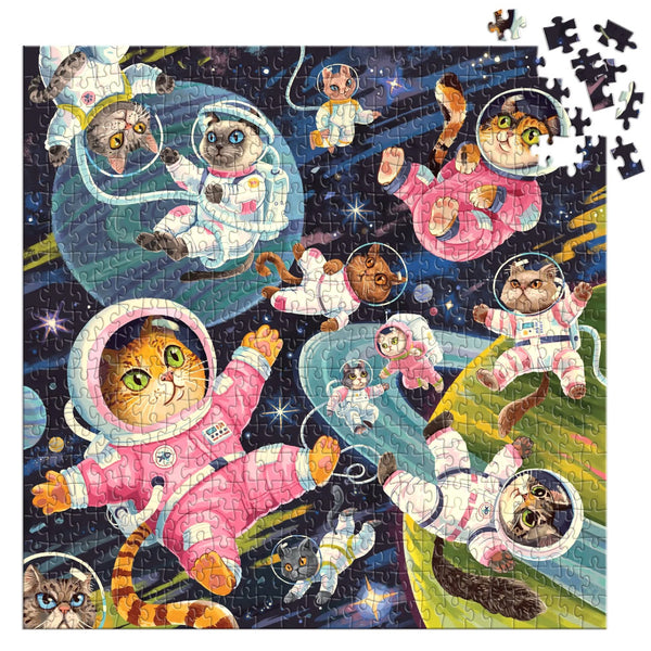 Galison 500pc Puzzle - A Space Meowdyssey