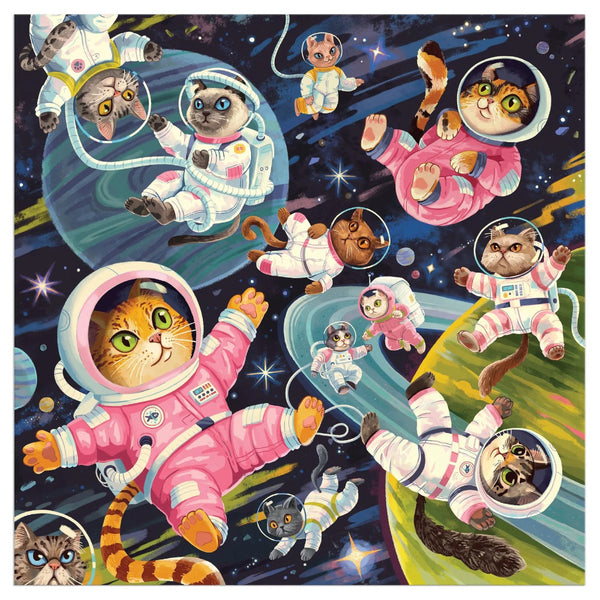 Galison 500pc Puzzle - A Space Meowdyssey