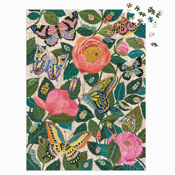 Galison 1000pc Foil Puzzle - Between The Blooms