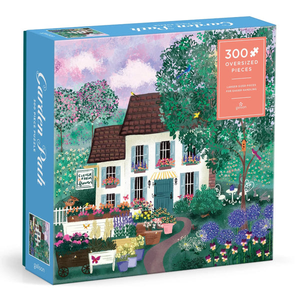 Galison 300pc Puzzle, Oversized Pieces - Joy Laforme Garden Path