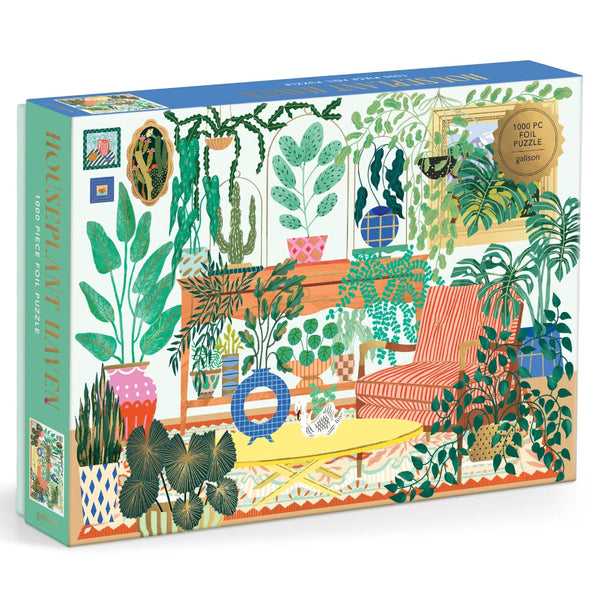 Galison 1000pc Foil Puzzle - Houseplant Haven