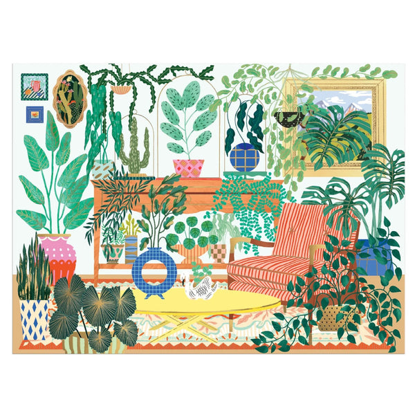 Galison 1000pc Foil Puzzle - Houseplant Haven