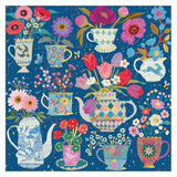 Galison 500pc Foil Puzzle - Potted Teacups