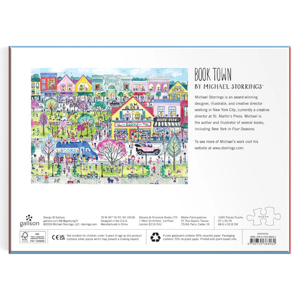 Galison 1000pc Puzzle - Michael Storrings Book Town