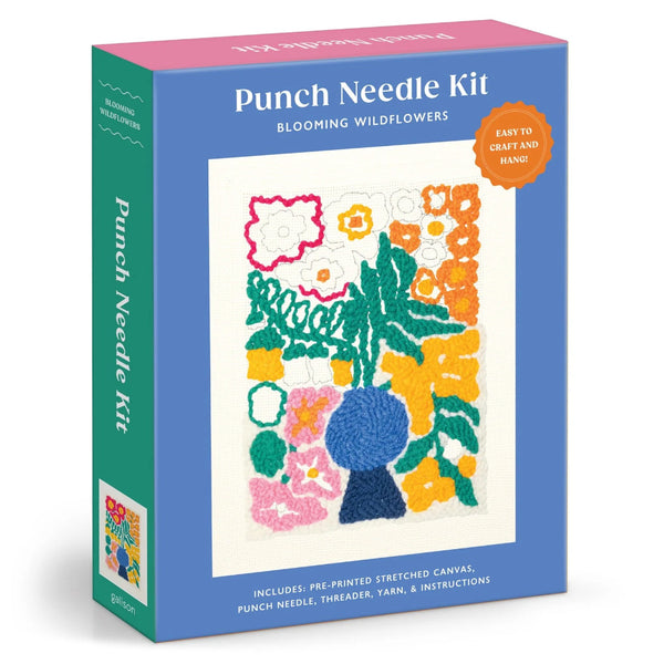 Galison Punch Needle Kit - Blooming Wildflowers