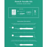 Galison Punch Needle Kit - Blooming Wildflowers