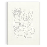 Galison Punch Needle Kit - Corgi Friends