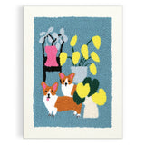 Galison Punch Needle Kit - Corgi Friends
