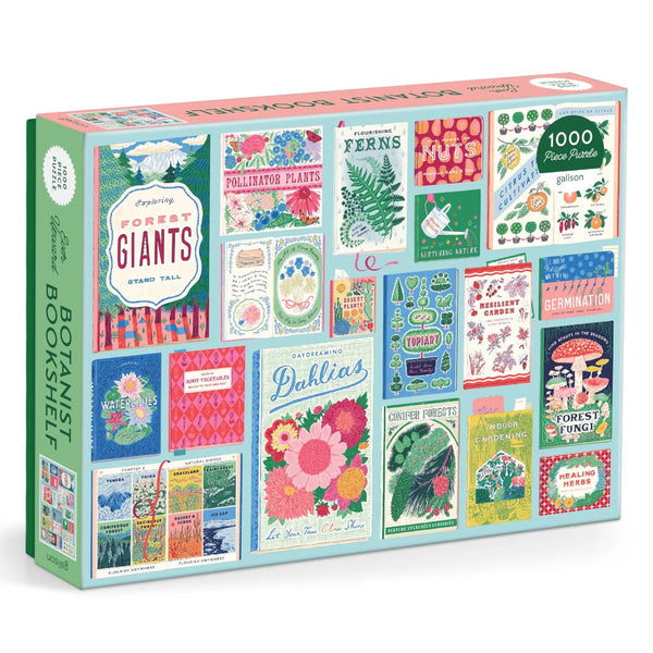 Galison 1000pc Puzzle - Ever Upward Botanist Bookshelf
