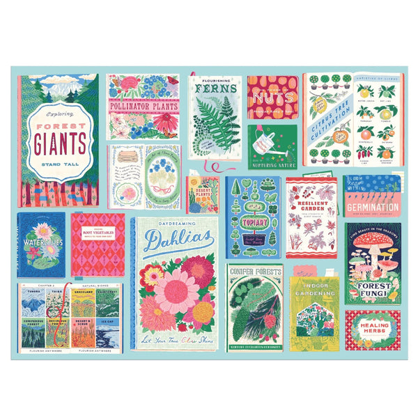 Galison 1000pc Puzzle - Ever Upward Botanist Bookshelf