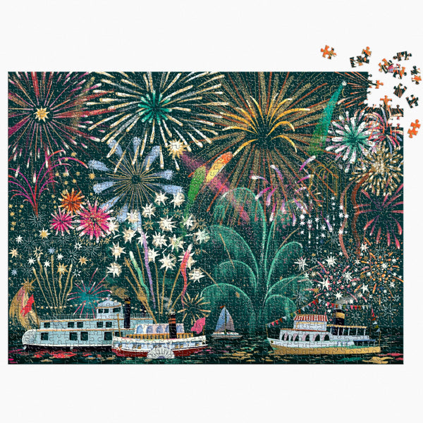Galison 1000pc Foil Puzzle - Fireworks Jubilee