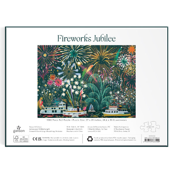 Galison 1000pc Foil Puzzle - Fireworks Jubilee