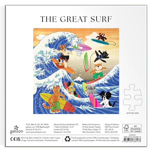 Galison 500pc Puzzle - The Great Surf