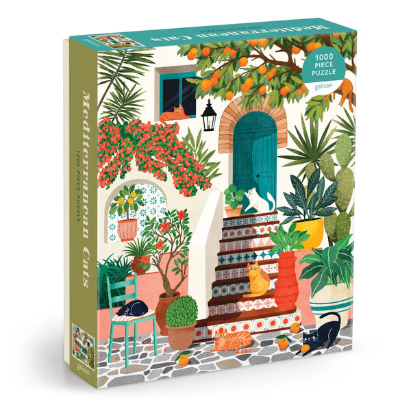 Galison 1000pc Puzzle - Mediterranean Cats
