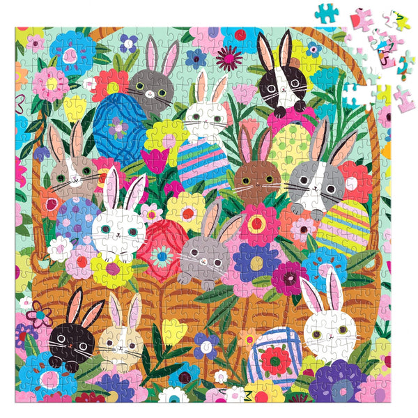 Mudpuppy 500pc Foil Puzzle - Blooming Bunnies
