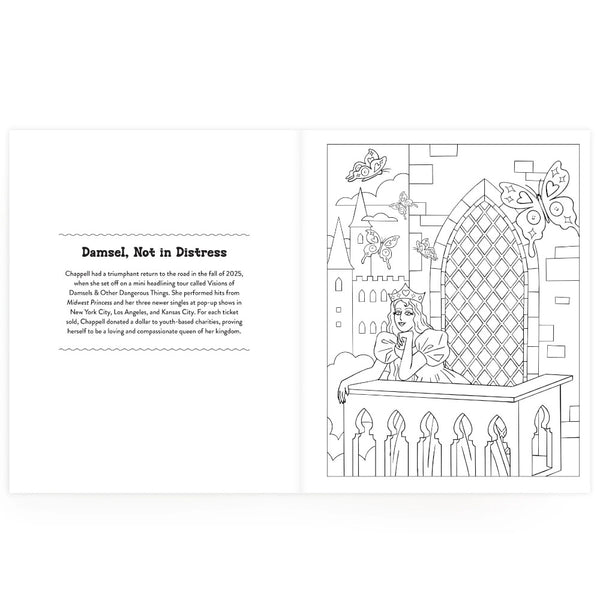 Mudpuppy Unofficial Chappell Roan Colouring Book by Taylor Barron