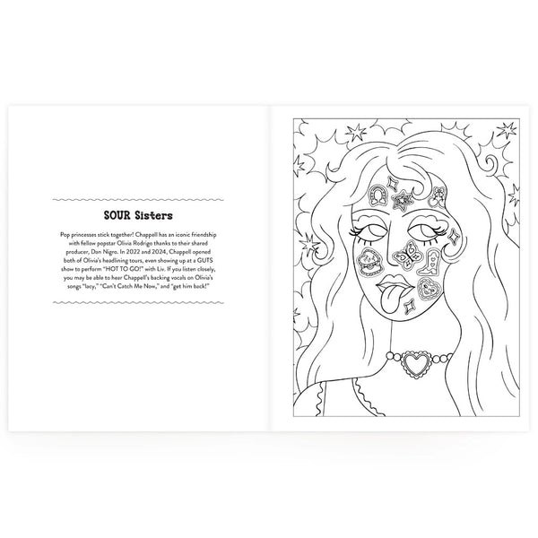 Mudpuppy Unofficial Chappell Roan Colouring Book by Taylor Barron