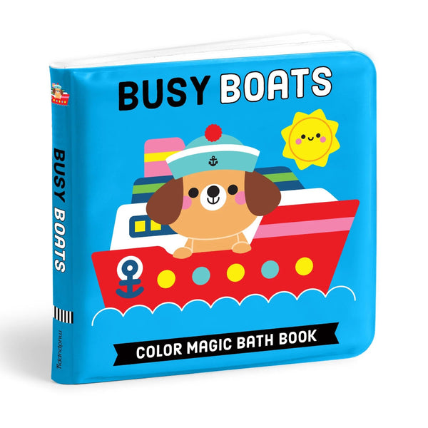 Mudpuppy Color Magic Bath Book - Busy Boats
