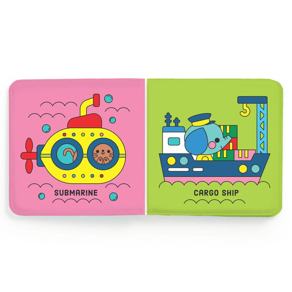 Mudpuppy Color Magic Bath Book - Busy Boats