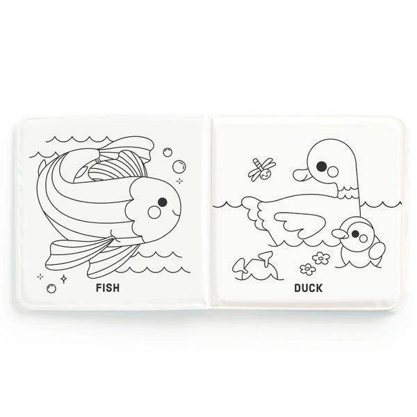 Mudpuppy Color Magic Bath Book - Pond Friends