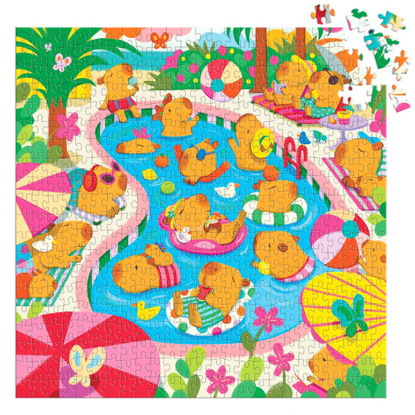 Mudpuppy 500pc Puzzle - Capybara Pool Day