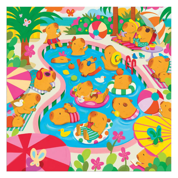 Mudpuppy 500pc Puzzle - Capybara Pool Day