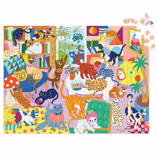 Mudpuppy 1000pc Puzzle - Cozy Cat Club