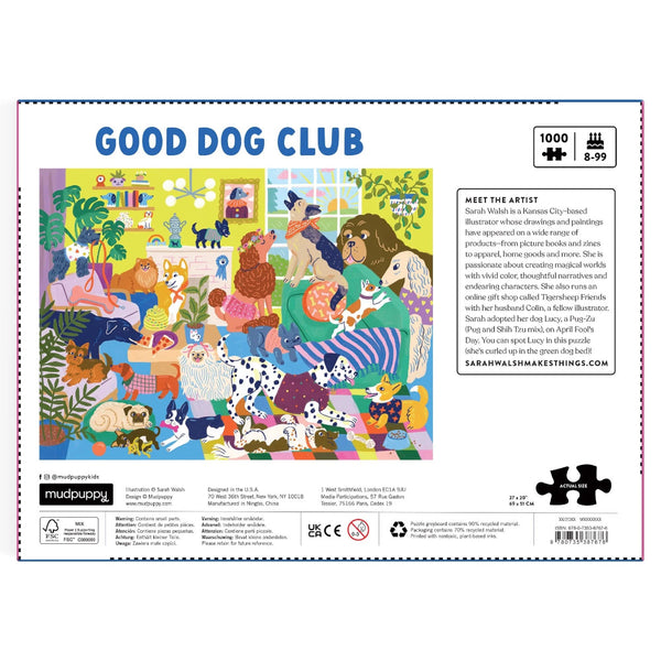 Mudpuppy 1000pc Puzzle - Good Dog Club