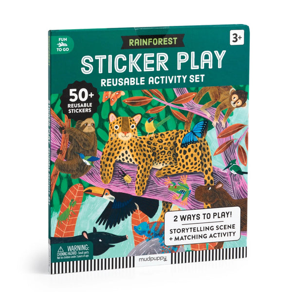 Mudpuppy Reusable Sticker Activity Set - Rainforest