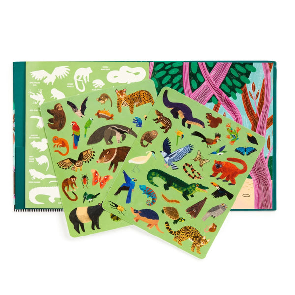 Mudpuppy Reusable Sticker Activity Set - Rainforest