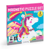 Mudpuppy Magnetic Puzzle Set of 2 - Unicorn Dreams