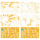 Petit Collage Bunnies Colouring Book + Stickers