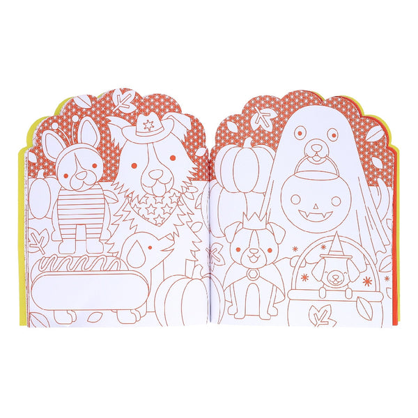 Petit Collage Colouring Book + Stickers - Dogs