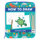 Petit Collage How to Draw Kit - Ocean Life