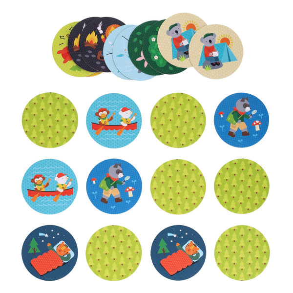 Petit Collage Little Campers Matching Game