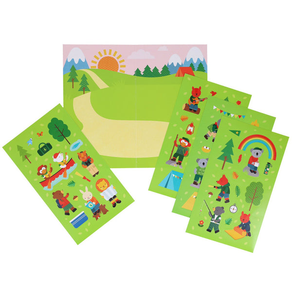 Petit Collage Mini Sticker Set - Little Campers