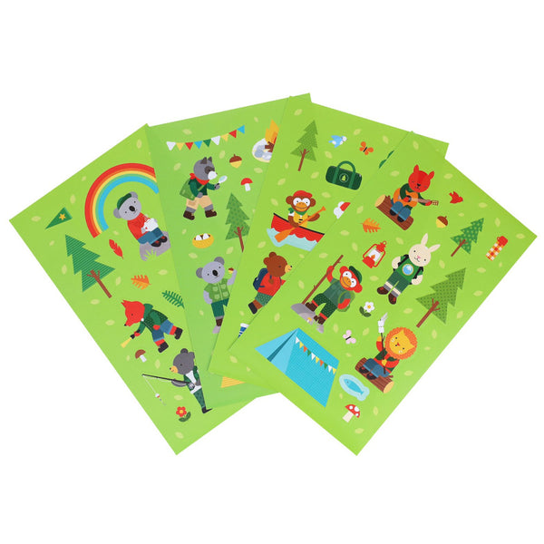 Petit Collage Mini Sticker Set - Little Campers