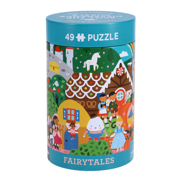 Petit Collage Spot the Difference 49pc Puzzle - Fairytales